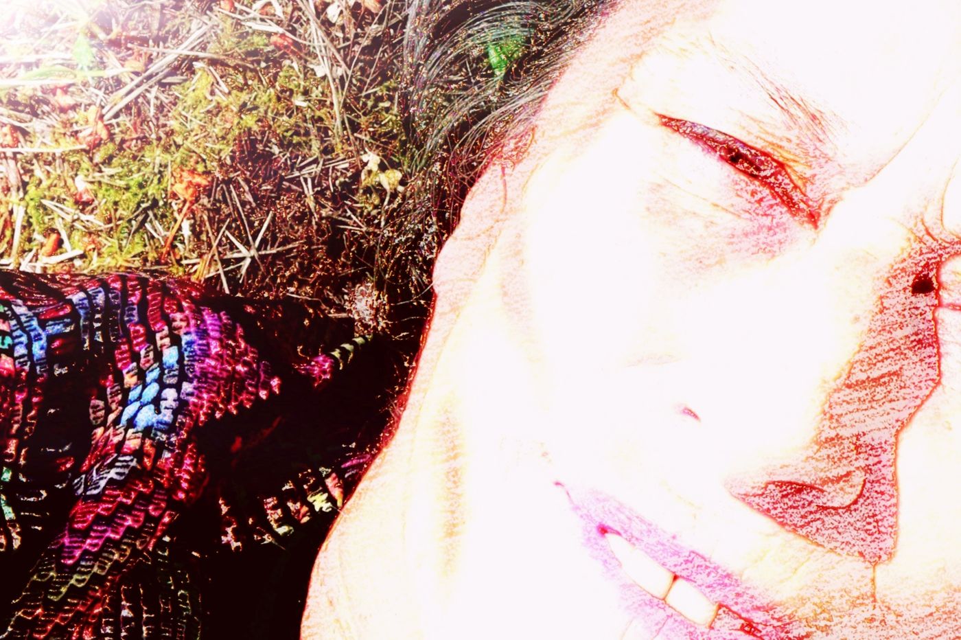 Dominique Levillain, photographie retravaillée aux couleurs vives